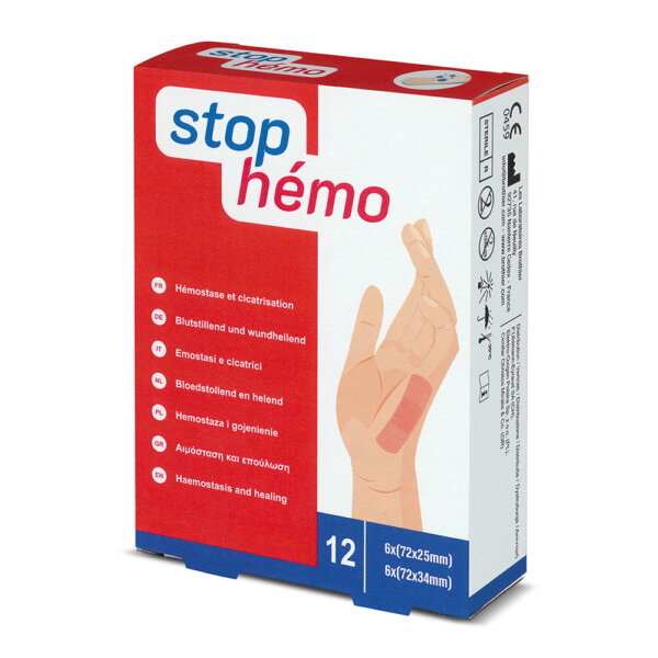 Bioaktywne plastry stop hemo w żelują w kontakcie z krwią co przyczynia się do szybkiego gojenia ran.